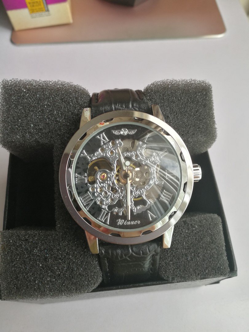 designer silver watch