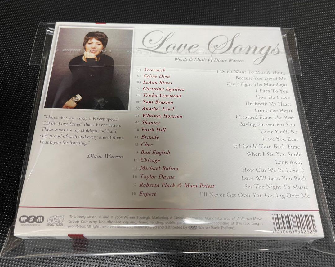 Diane Warren Presents Love Songs CD 極新淨收藏99%新Because You