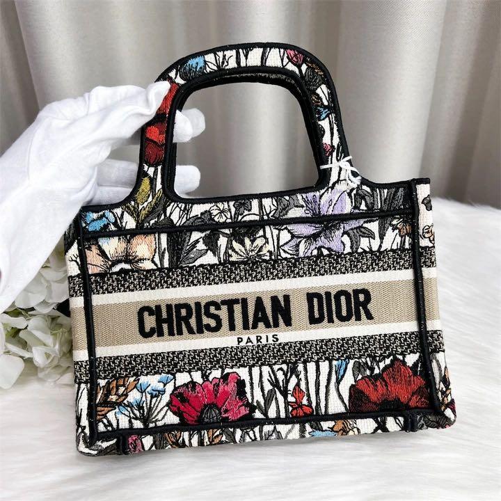 NEW Dior Book Tote: Mille Fleurs Multicolor, Small, Limited Edition