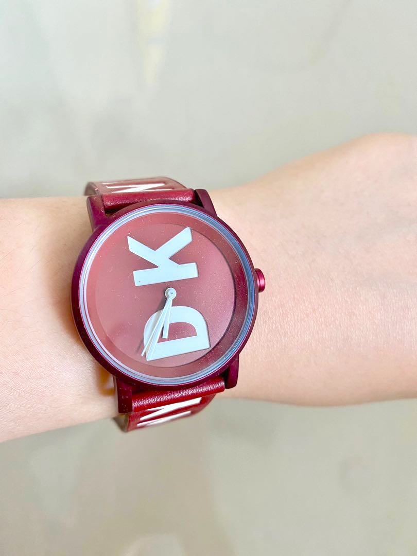 DKNY Brick Red Watch