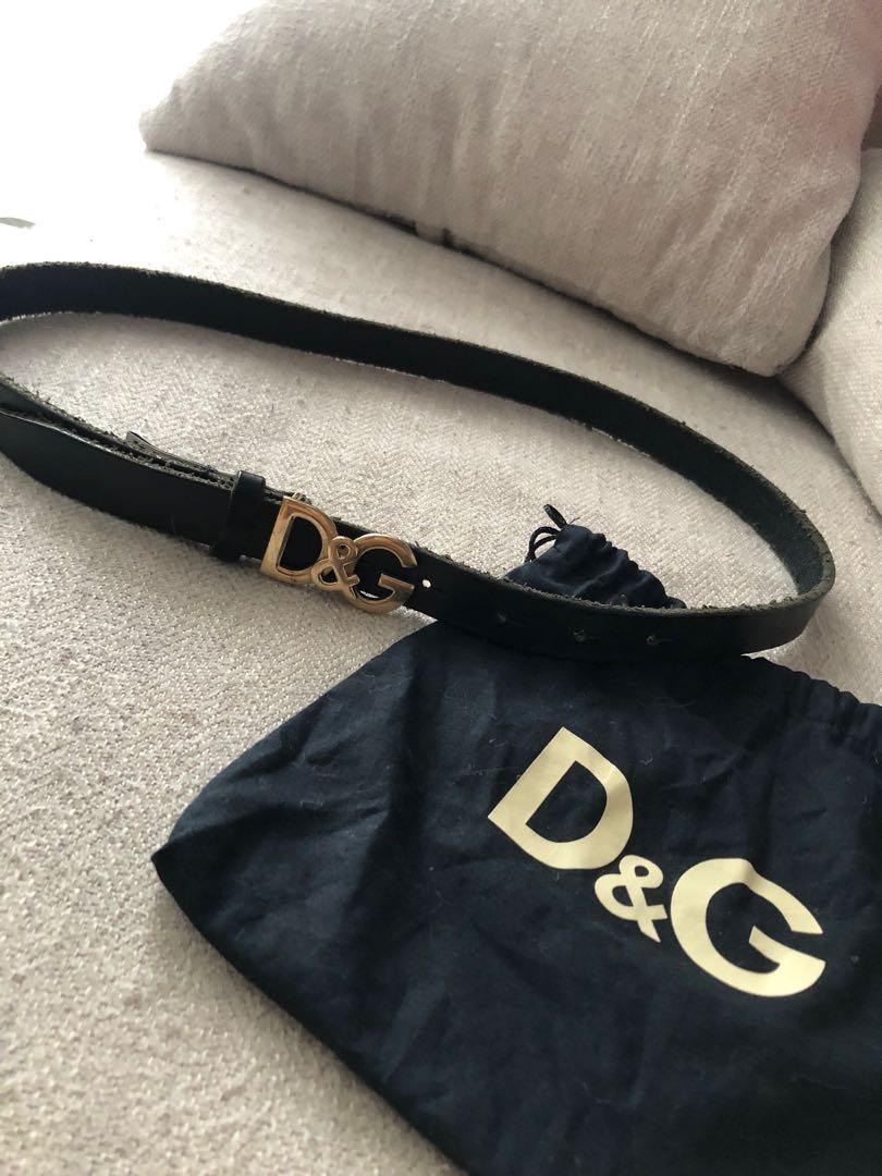 Dolce Gabbana vintage belt with gold buckle Clearance Sale Free