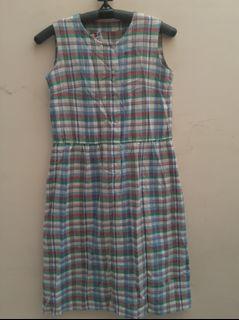 Dress vintage kotak thrift