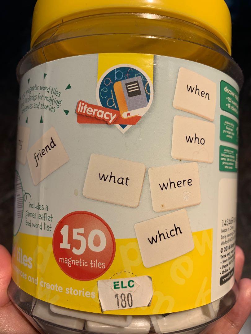 ELC a word tiles, 興趣及遊戲, 玩具 & 遊戲類 Carousell