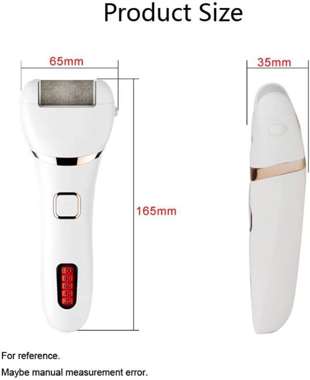Electric Foot File, DIOZO Rechargeable Waterproof Hard Skin Remover with 3 Rollers and 2 speeds
