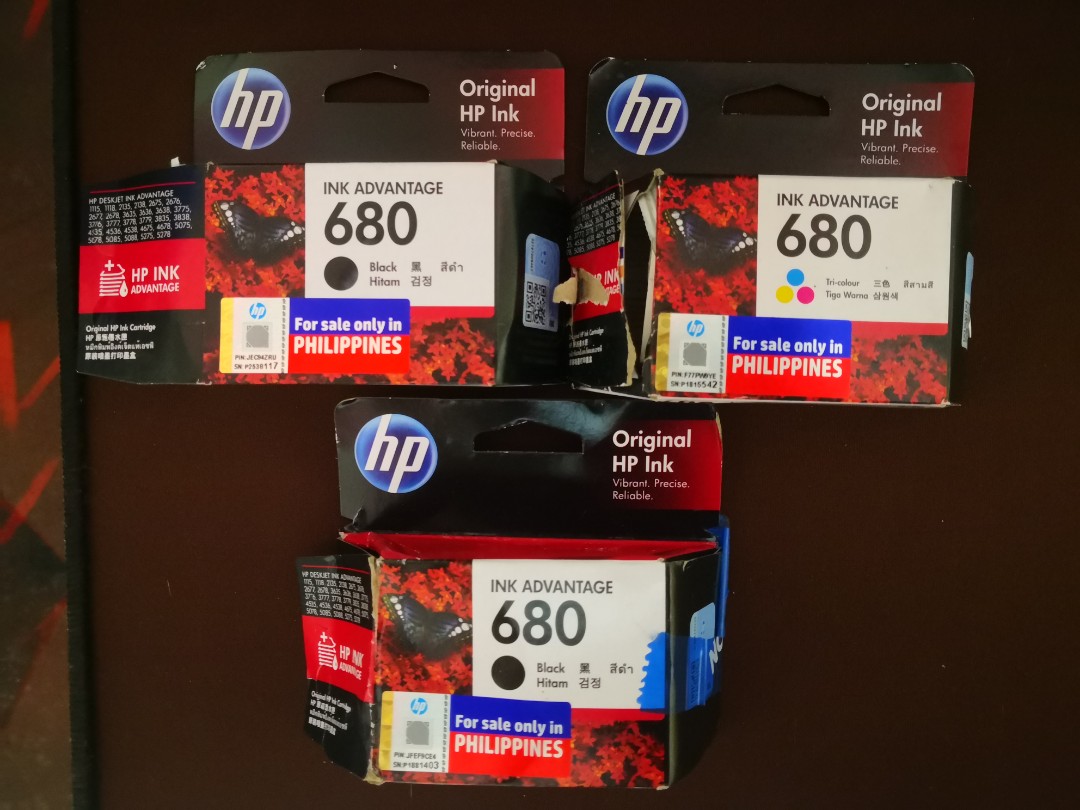 Empty HP Ink Cartridge 680, Computers & Tech, Printers, Scanners