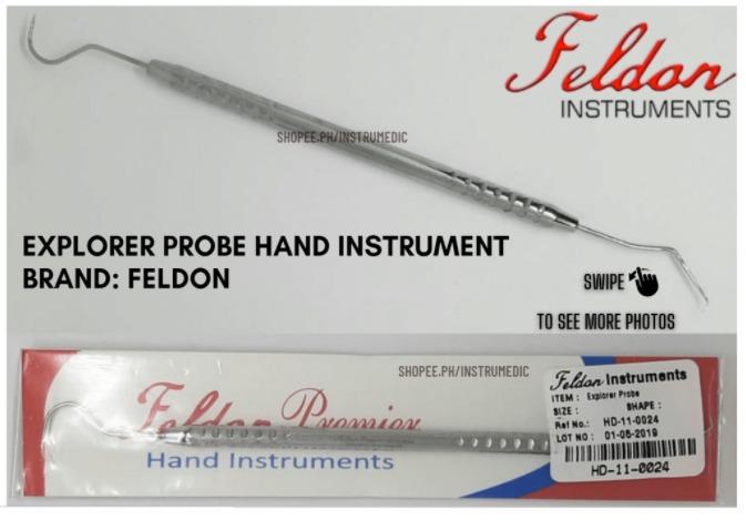 Explorer Probe Hand Instrument, Health & Nutrition, Medical Supplies ...