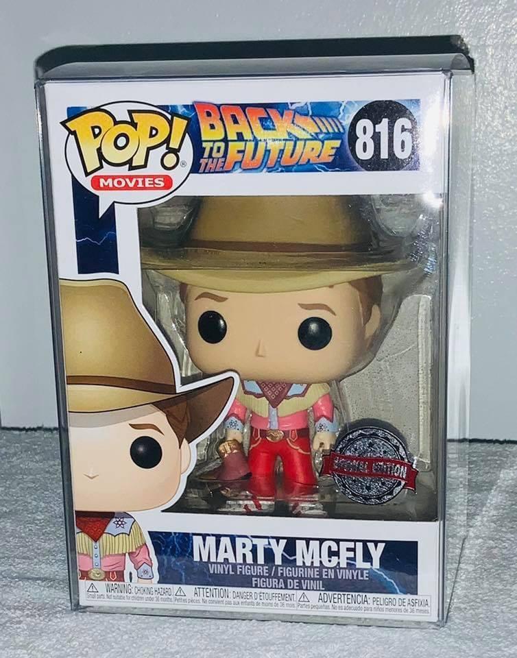 Funko Pop Movies Back To The Future “Marty Mcfly in Cowboy Outfit” Vinyl  Collectible Figure (SE Sticker - Vaulted), Hobbies & Toys, Toys & Games on  Carousell