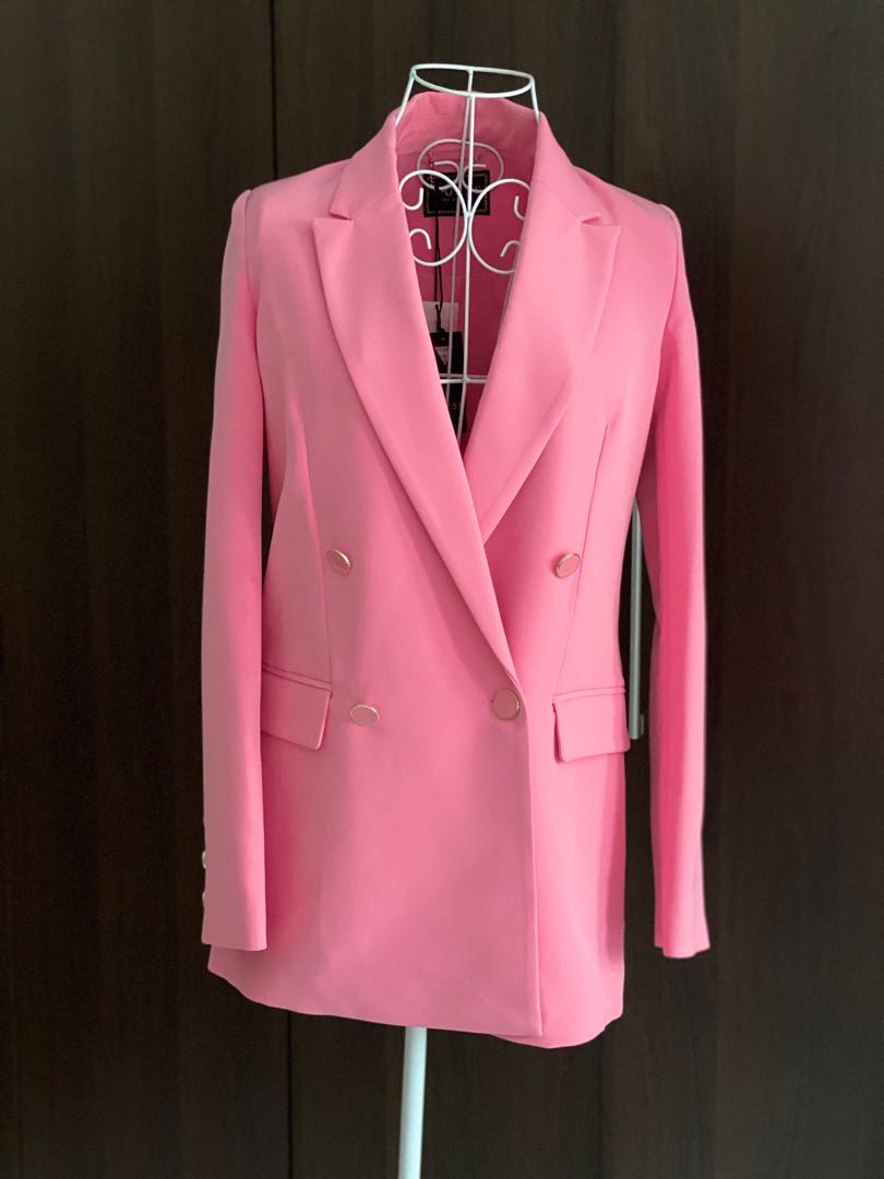 guess pink coat