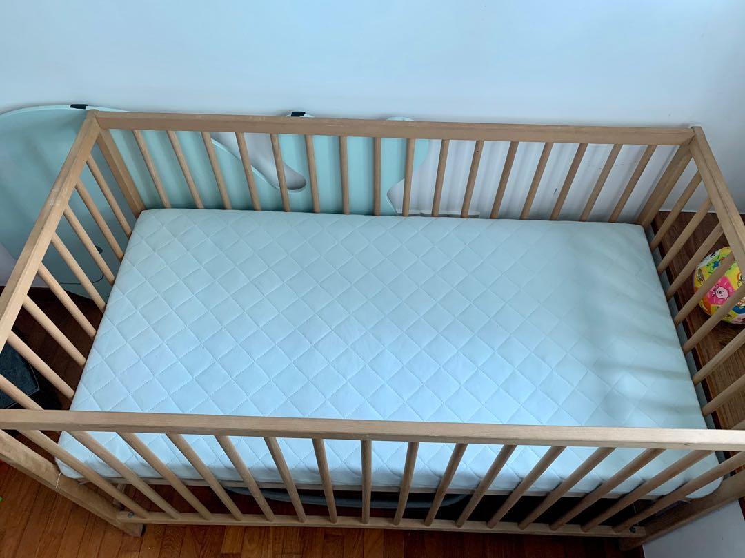 Ikea Baby Bed Sniglar with Mattress, Babies & Kids, Baby Nursery & Kids