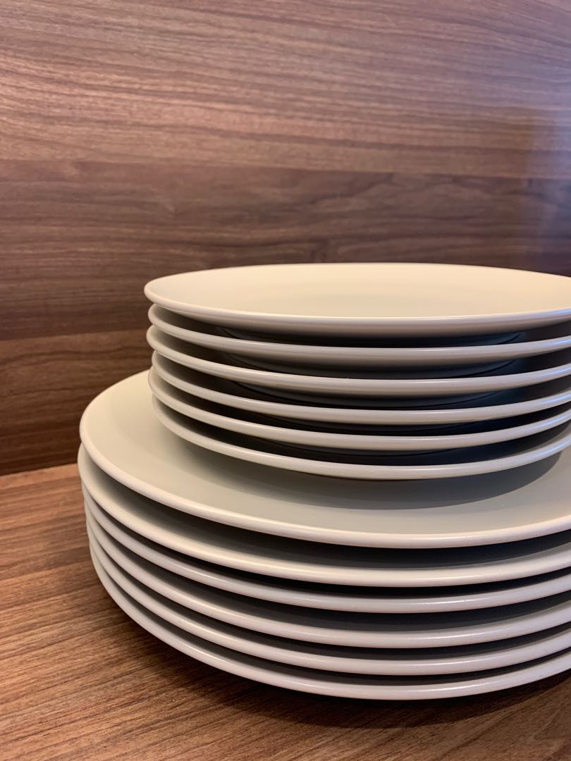 IKEA Dinner & Dessert Plates (Taupe), TV & Home Appliances, Kitchen