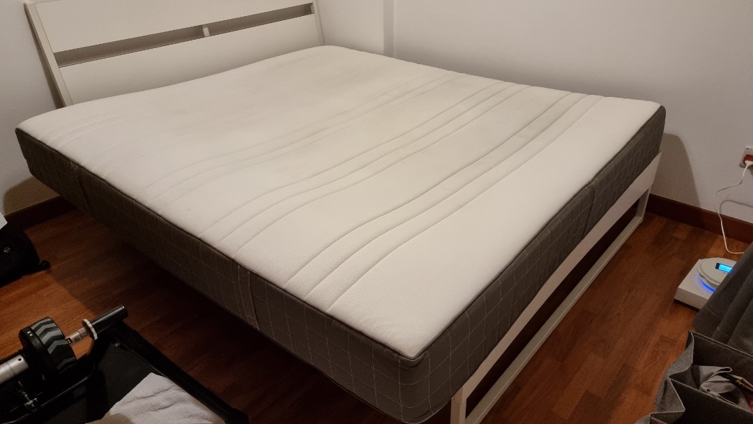 IKEA Hovag King Size, Furniture & Home Living, Furniture, Bed Frames
