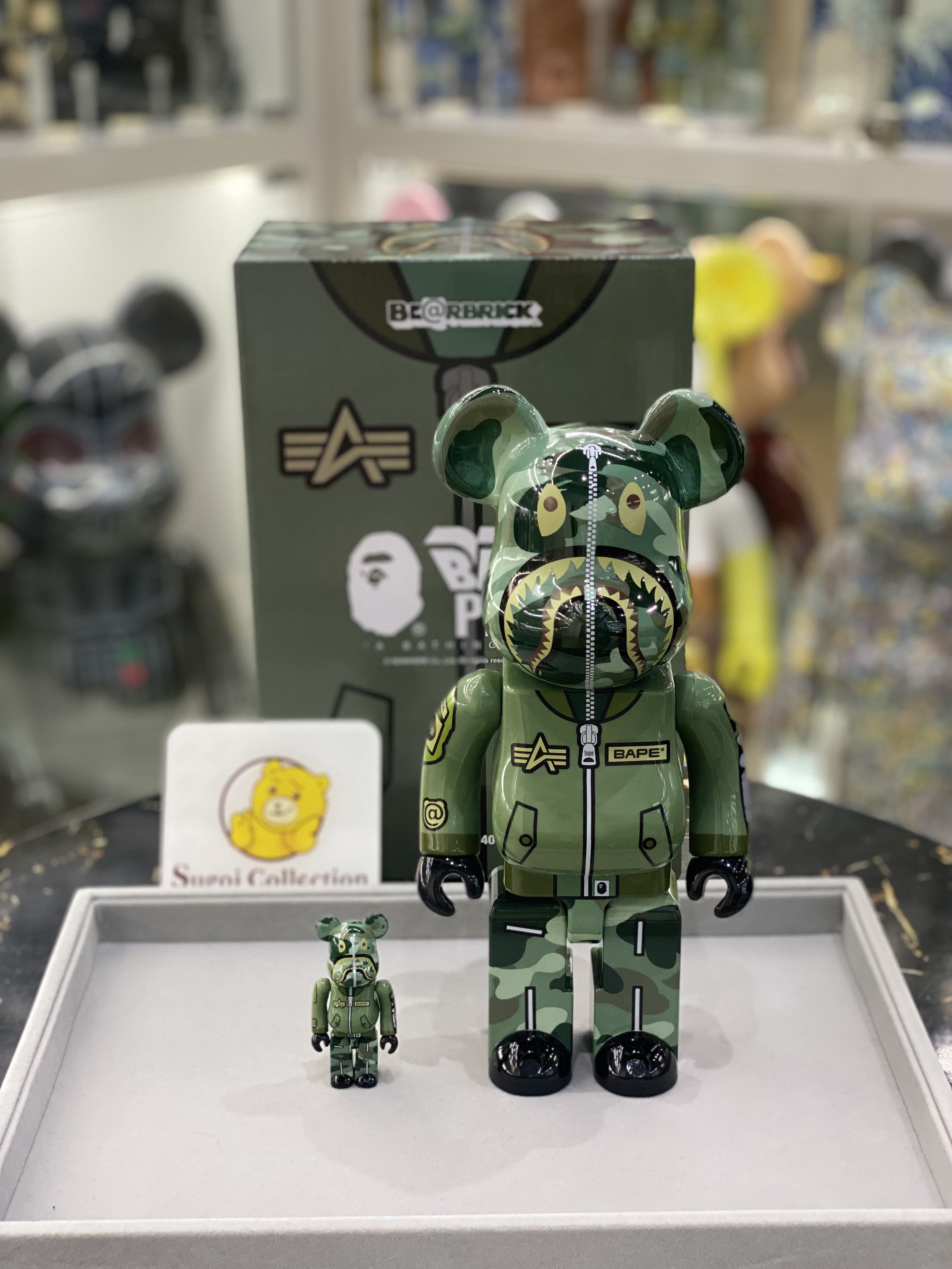 In Stock] BE@RBRICK x Bape x Alpha 100%+400% set bearbrick