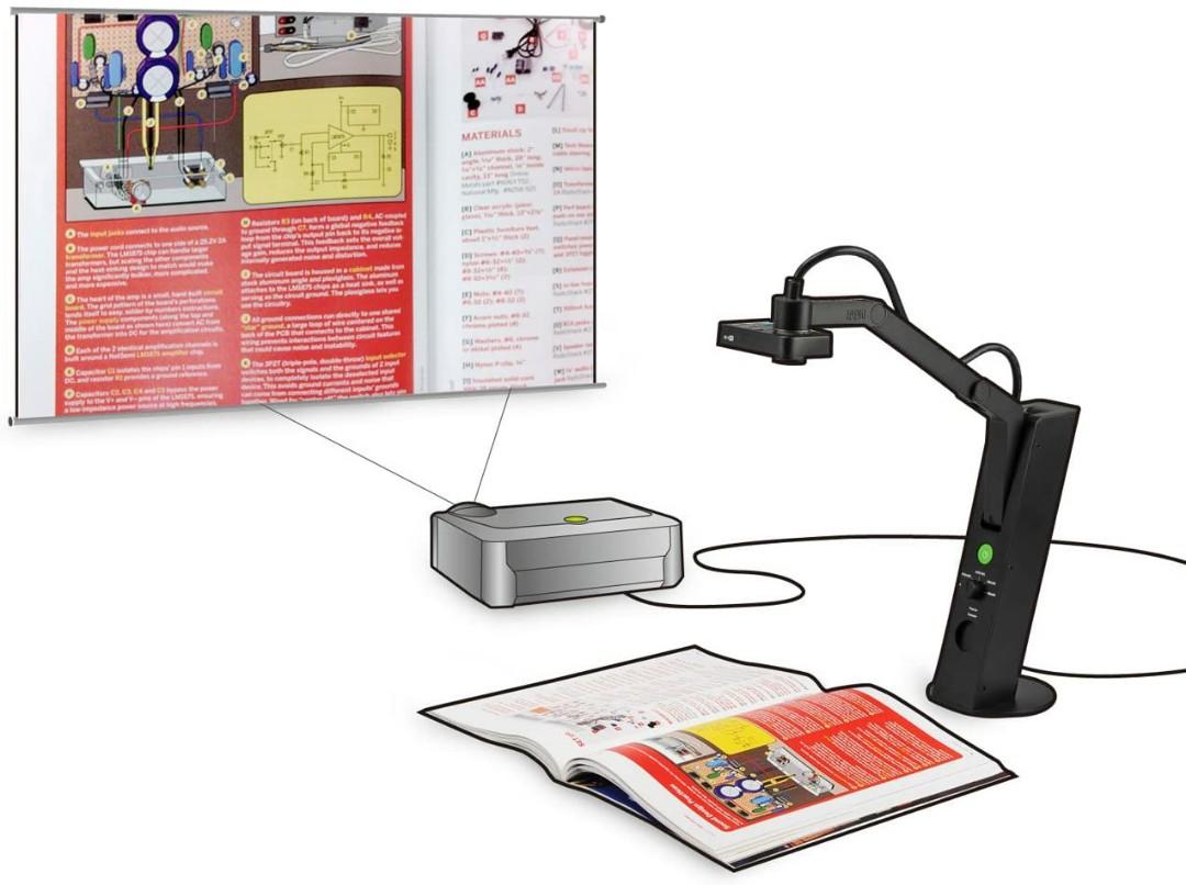 IPEVO VZ1 HD HighSpeed Document Camera, Smart Document Scanner , VGA
