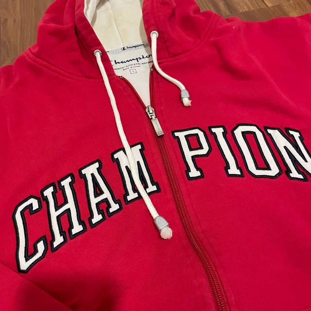 Jaket hoodie zipper champion original