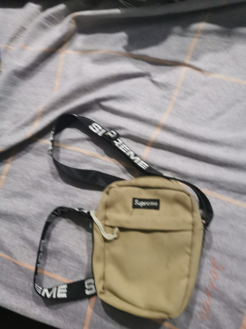 khaki supreme bag