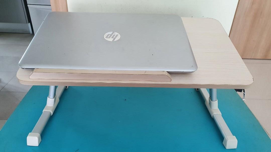 BNIB Foldable Laptop table with USB fan, Furniture & Home Living