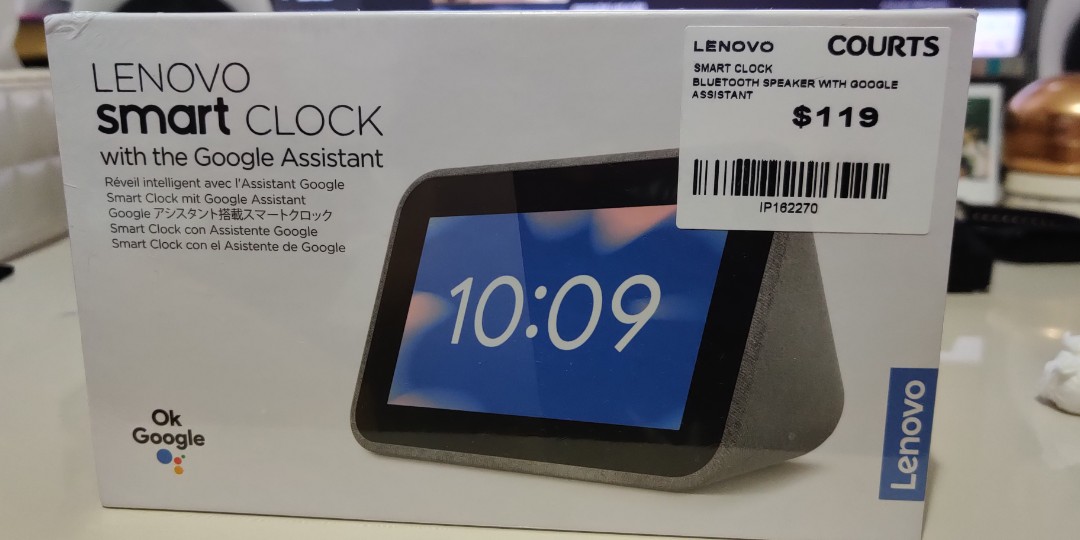 lenovo smart clock com assistente google