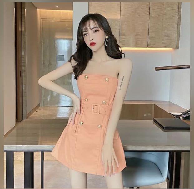 Light orange dress
