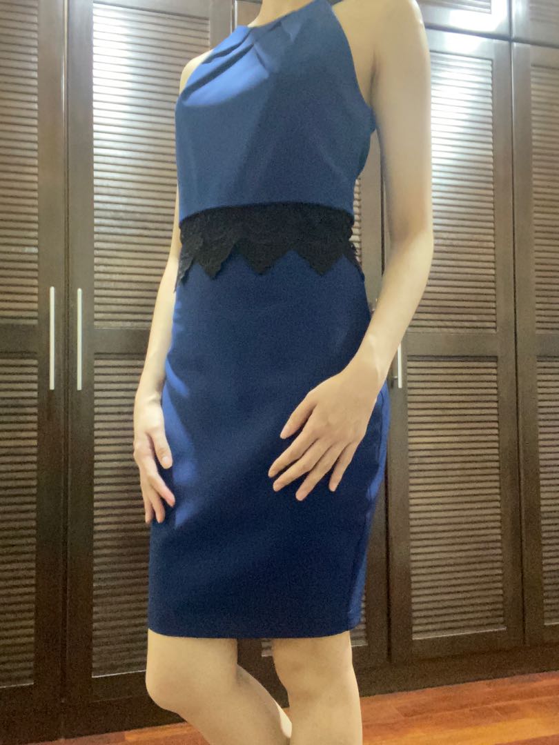 Lipsy London Blue Dress