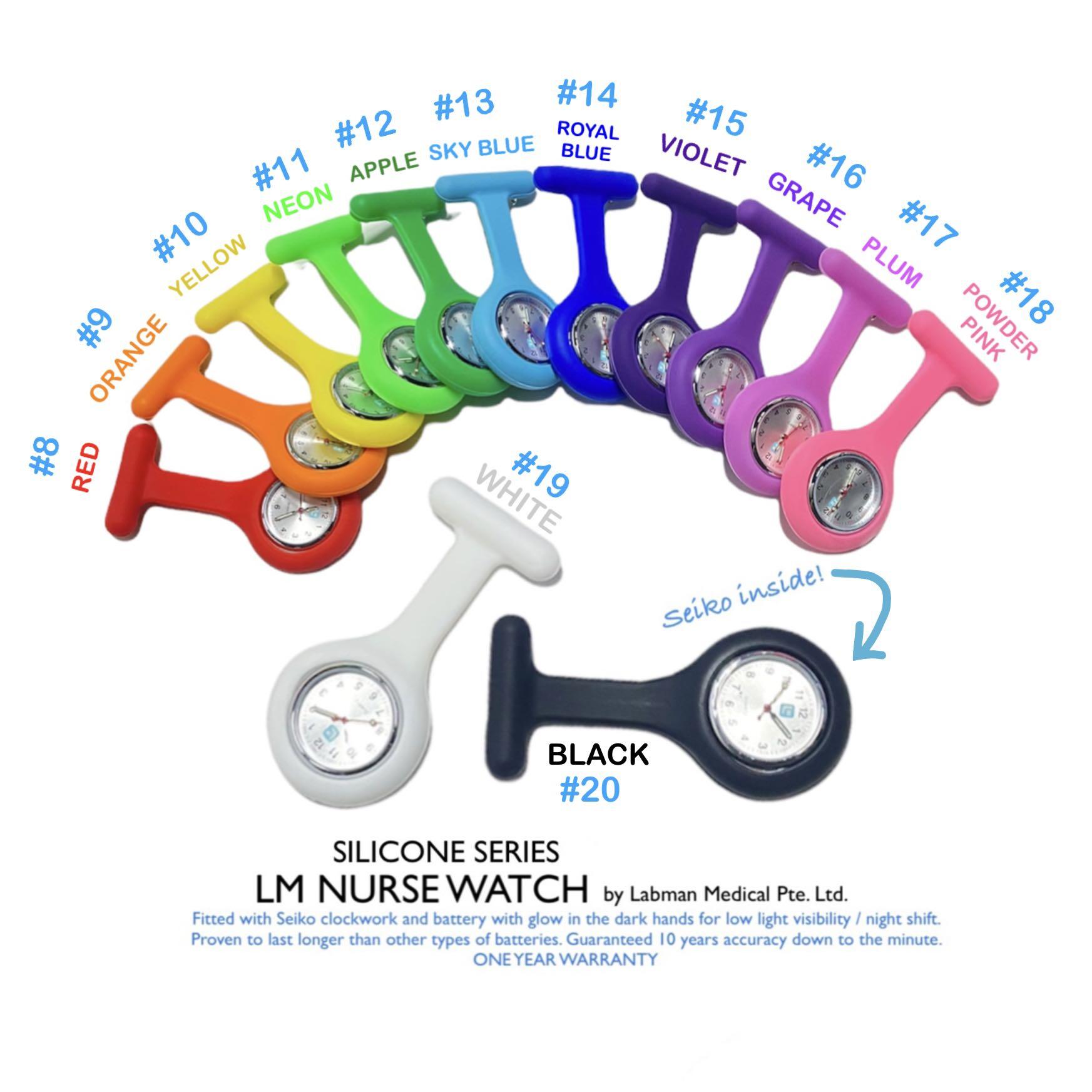 LM Nurse Watch Standard Metallic Series_ Seiko clockwork and battery