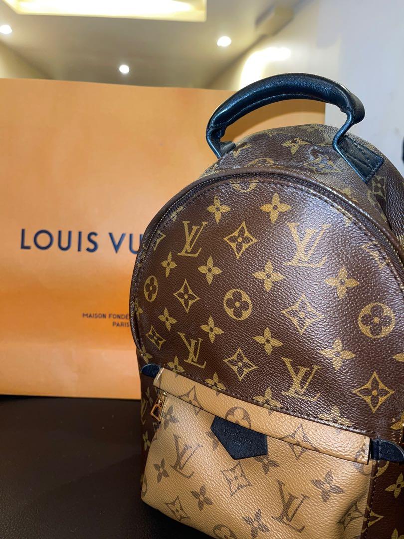 How To Spot Fake Louis Vuitton Palm Springs Mini Backpack  Brands Blogger   Louis vuitton palm springs mini Palm springs mini backpack Louis vuitton