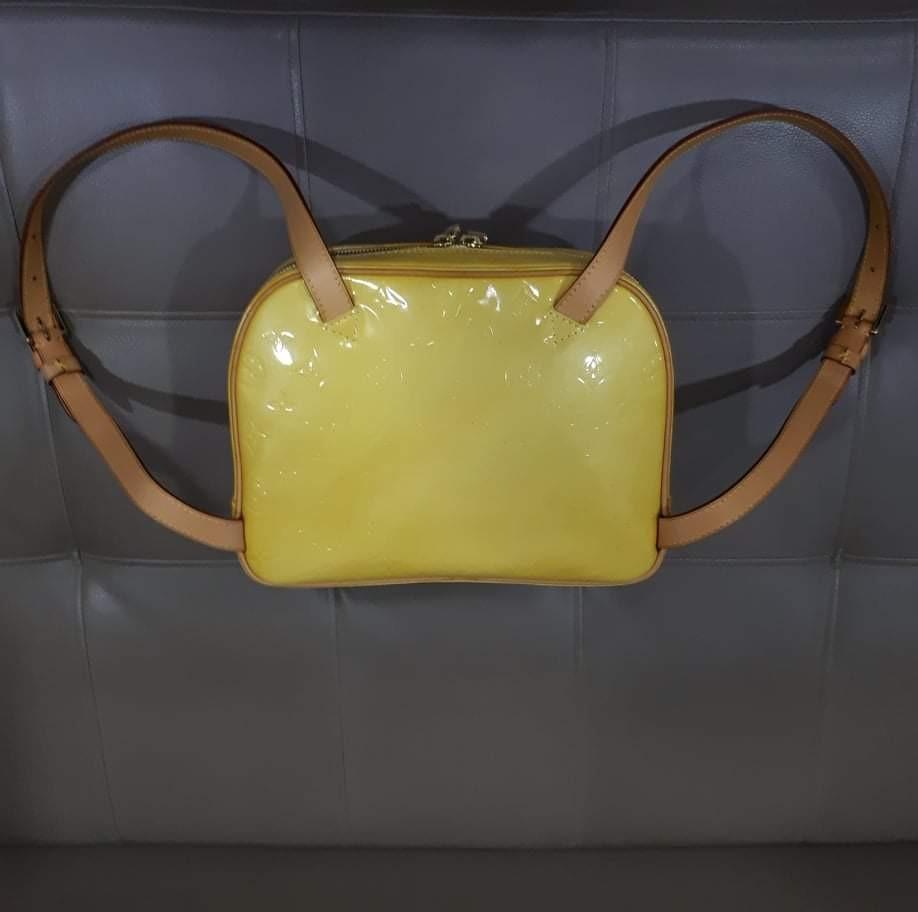 Louis Vuitton Murray Salmon Mini 870923 Yellow Monogram Vernis Leather Backpack