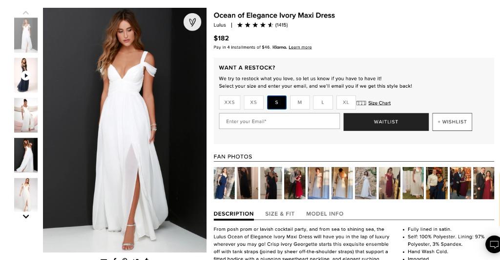 Lulus ocean of elegance ivory sales maxi dress