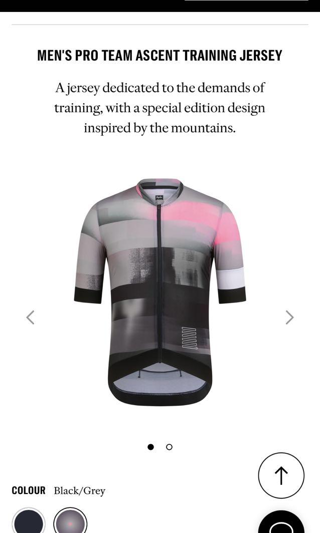 Authentic Rapha MEN'S PRO TEAM ASCENT TRAINING JERSEY - size S ランキング第1位 MEN'S PRO XS JERSEY AERO ASCENT TEAM ウエア