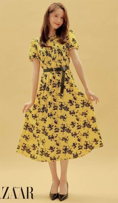 Michael kors yellow sale and black dress