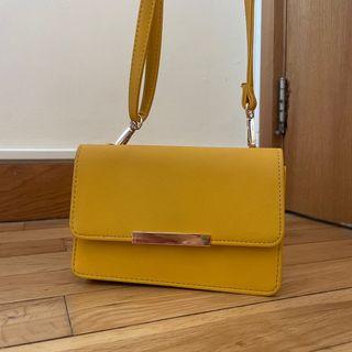 Mustard Sling Bag | Classic Minimalistic Ulzzang Kawaii Cute | Chinese New Year CNY bag | Wallet Bag | Multi purpose