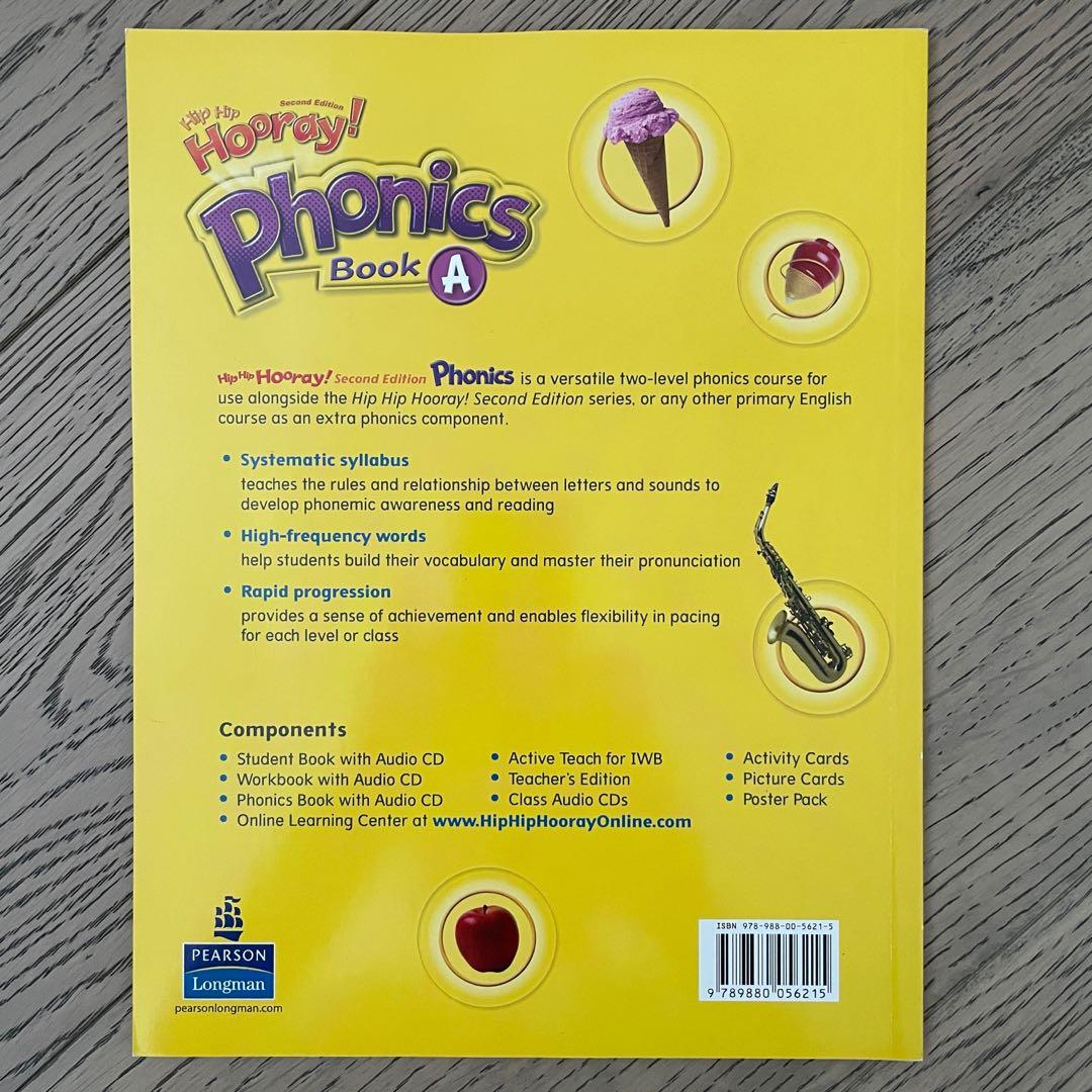 (New) Hip Hip Hooray! Phonics Book A, 興趣及遊戲, 書本 & 文具, 小朋友書 Carousell