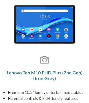 Tab M10 FHD Plus (2nd Gen), 10.3” Family Entertainment Tablet
