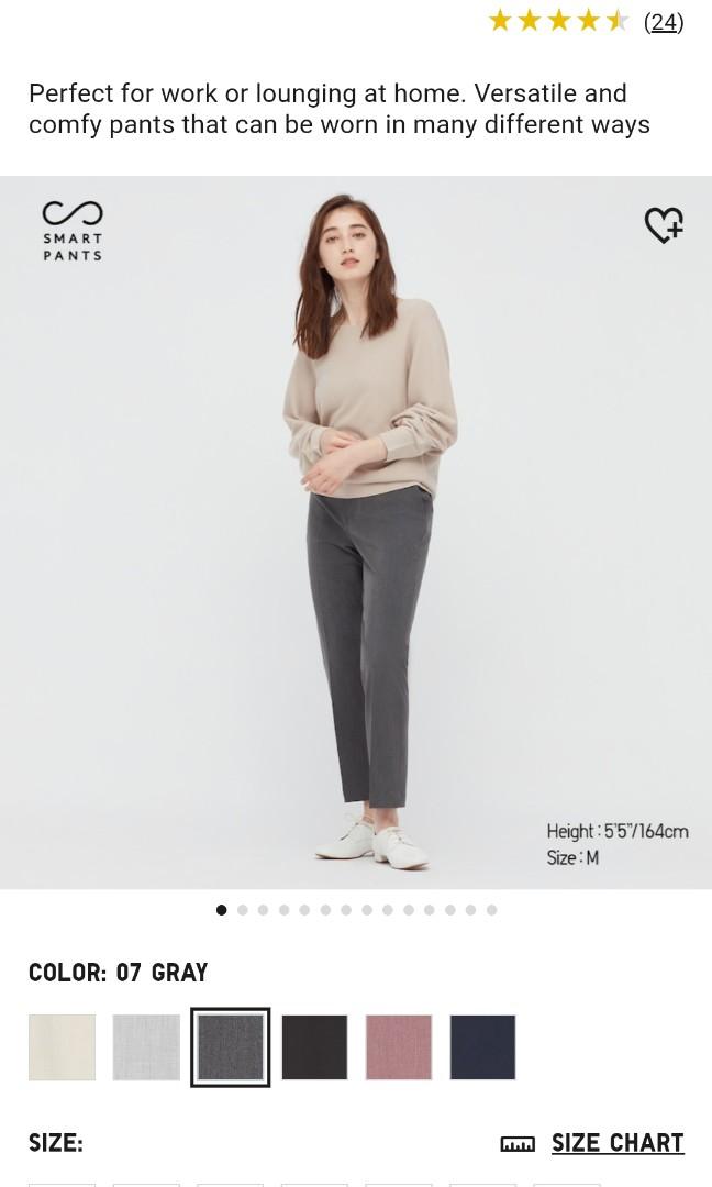 New uniqlo smart ankle.pants 2way stretch, Women's Fashion, Bottoms, Other  Bottoms on Carousell