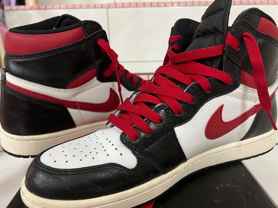 Nike AJ1 Air Jordan One Retro High OG Gym Red, Men's Fashion, Footwear