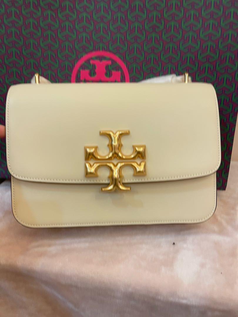 Original Tory Burch Eleanor crossbody sling bag handbag white with chain,  Women's Fashion, Bags & Wallets, Tote Bags on Carousell