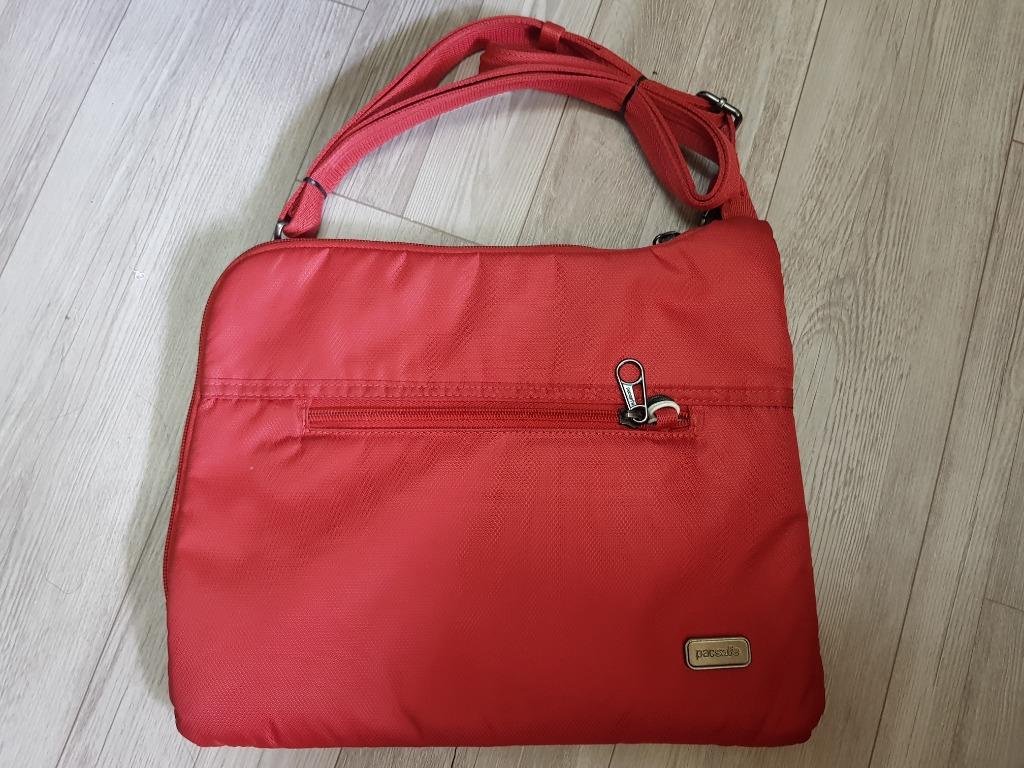 PACSAFE Daysafe Slim Crossbody 20500 Red Women s Fashion Bags Wallets Cross body Bags on Carousell