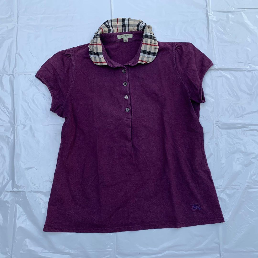 Burberry polo deals womens purple