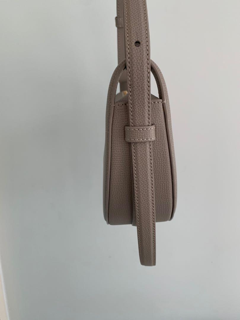 Polène | Bag - numéro Dix - Monochrome Taupe Textured Leather