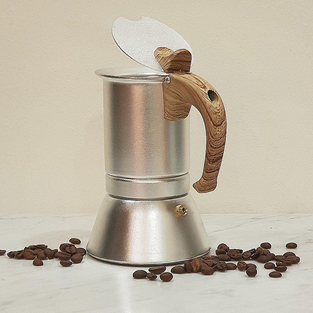 PREMIUM Espresso Moka Pot for Induction Hob Coffeemaker Precolatar Cuppocinno Latte 300ML