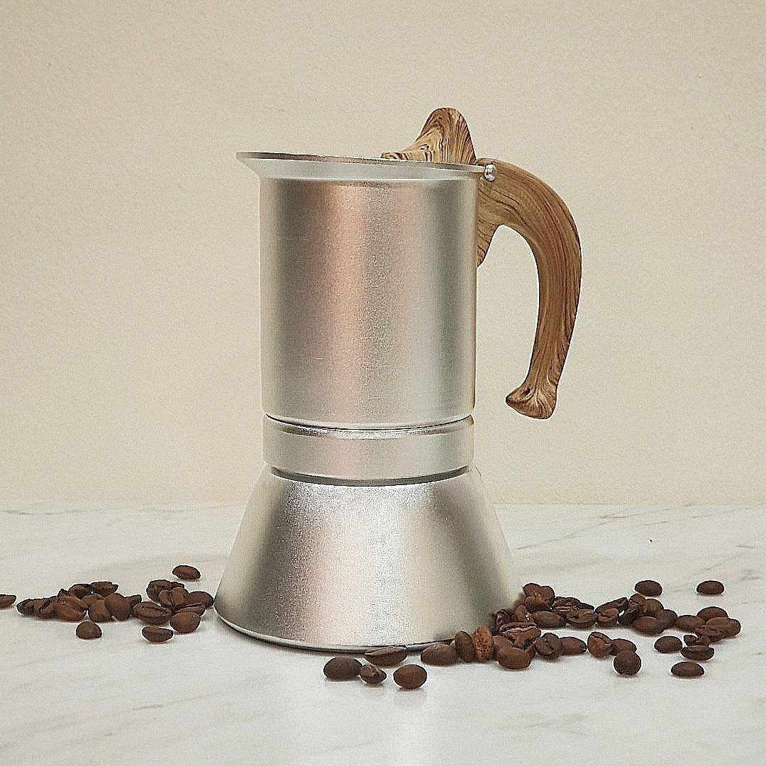 PREMIUM Espresso Moka Pot for Induction Hob Coffeemaker Precolatar Cuppocinno Latte 300ML