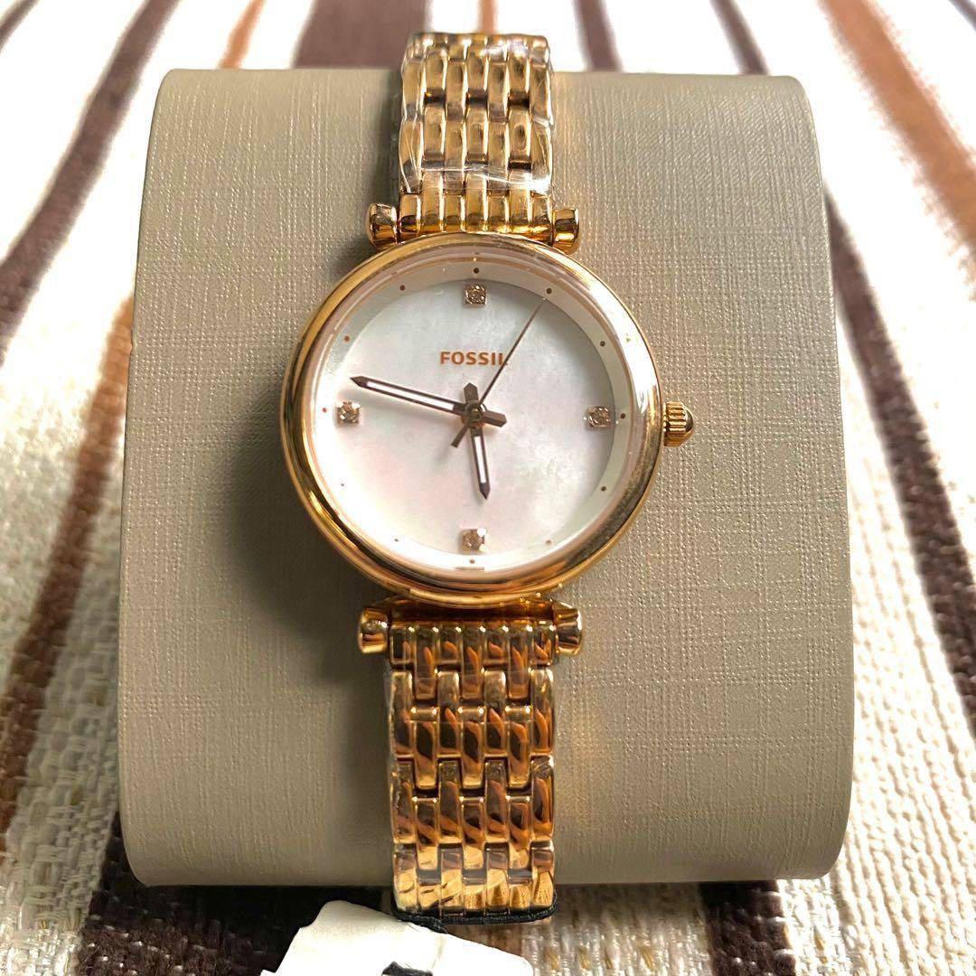 READY STOCK ORIGINAL FOSSIL CARLIE MOTHER OF PEARL DIAL