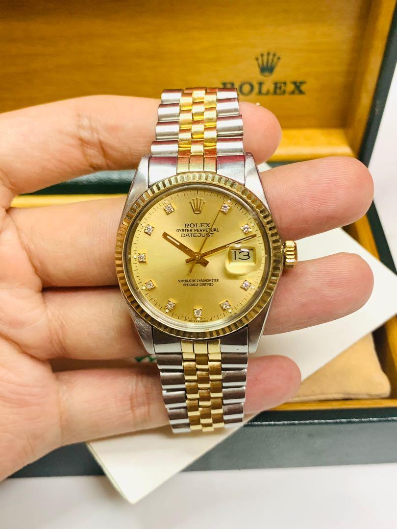 Rolex datejust 16013 diamond dial sales