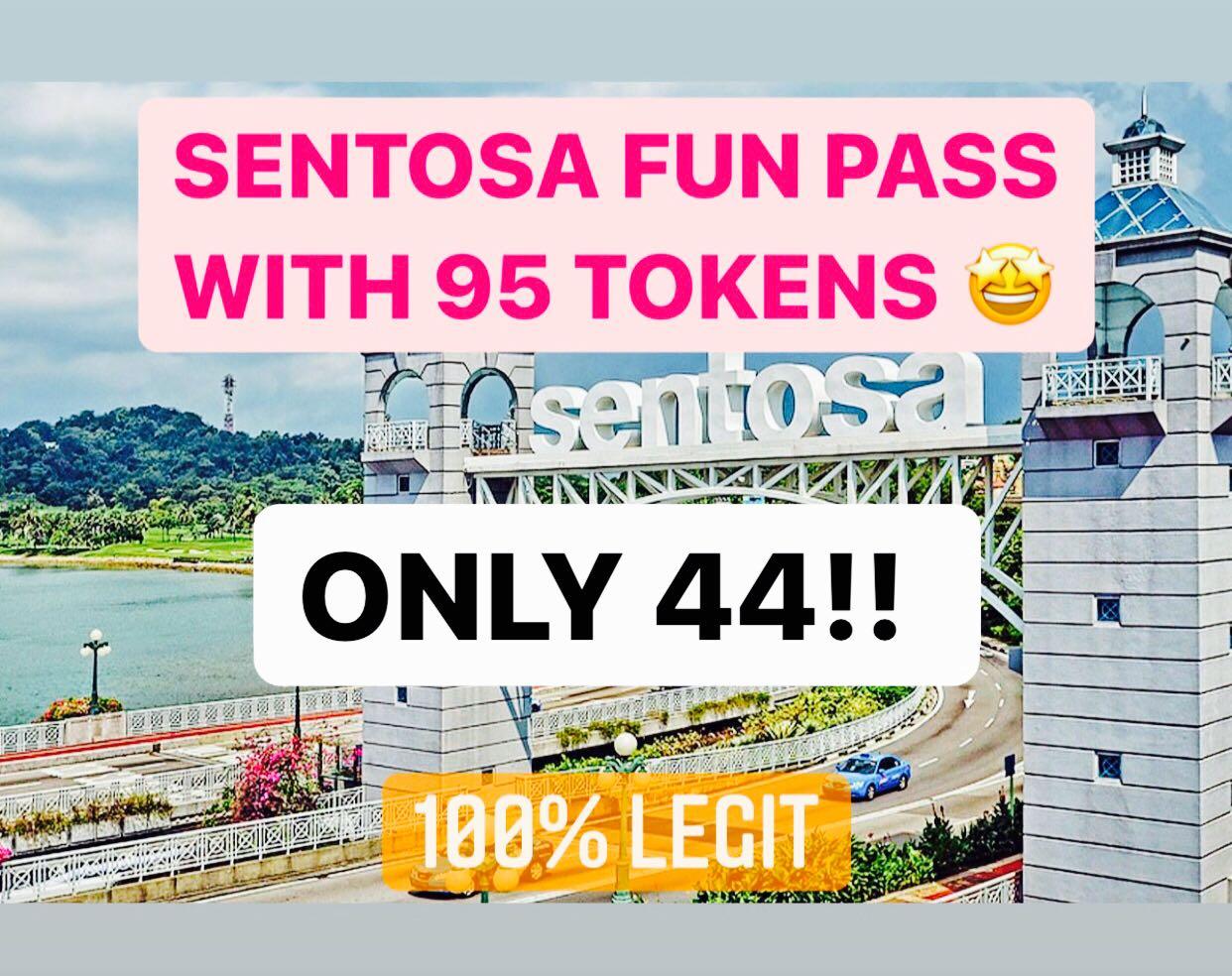 Sentosa FUN PASS with 95 Tokens !!( equivalent to 95$), Tickets ...