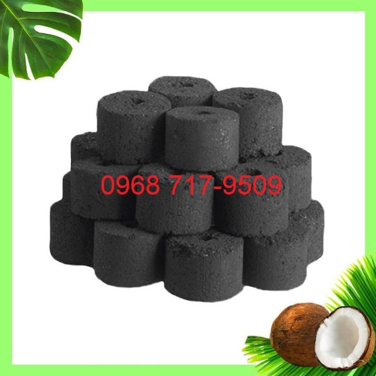 SMOKELESS ODORLESS HEXAGON COMPACT COCONUT COCO SHELL BRIQUETTES