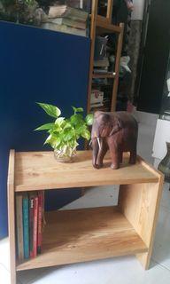 Solid Pine wood Side Table with underneath storage. (Multi purpose side table)