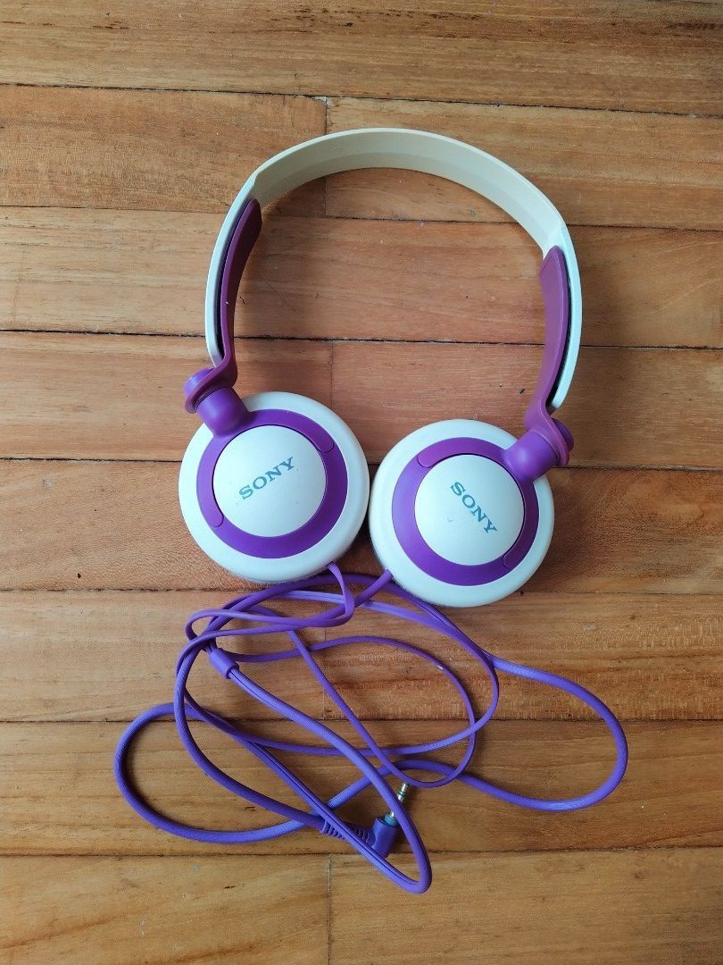 Sony purple headphones