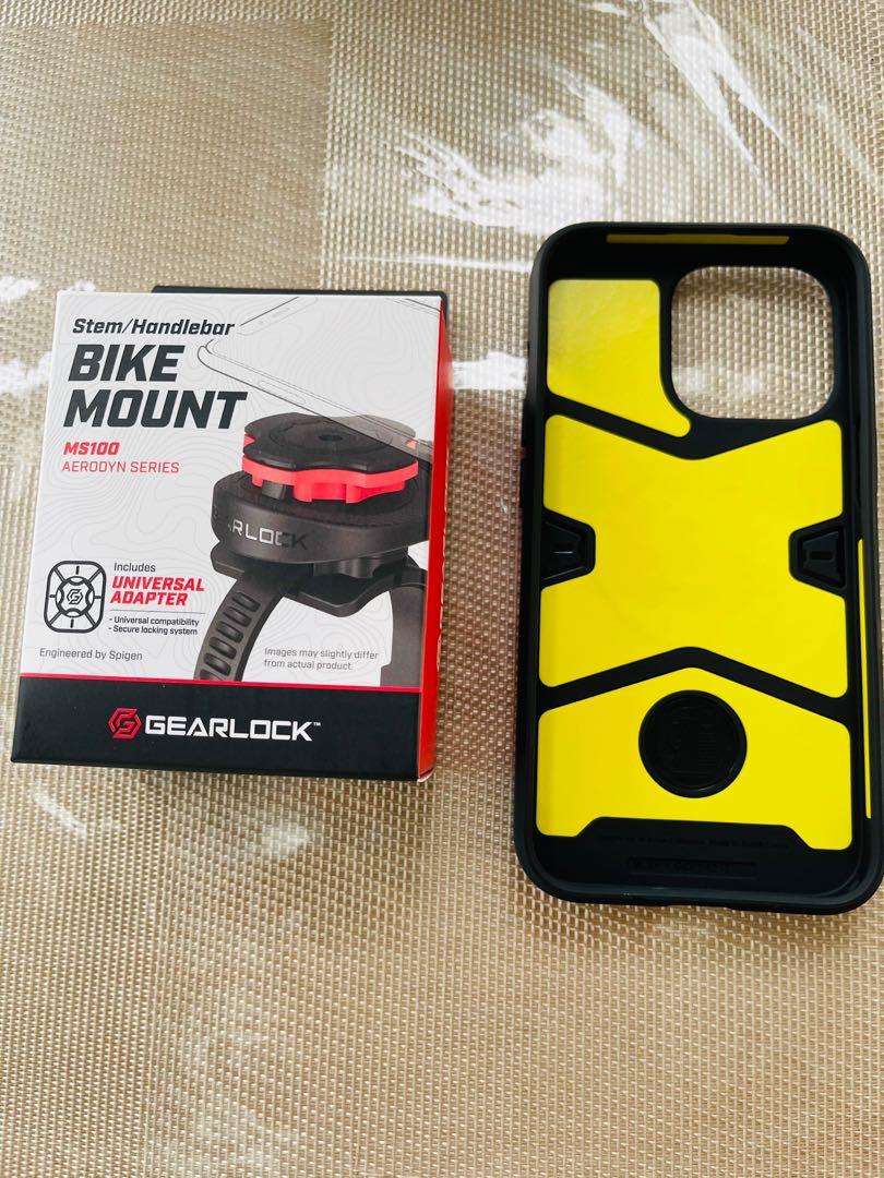 Spigen Gearlock Bike Mount + iphone 13 pro case bike phone holder