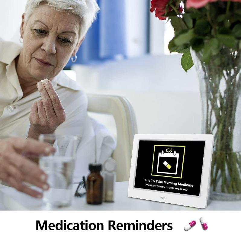 SSA 8 Inch Digital Alarm Clock, Digital Calendar Day Clock for Dementia