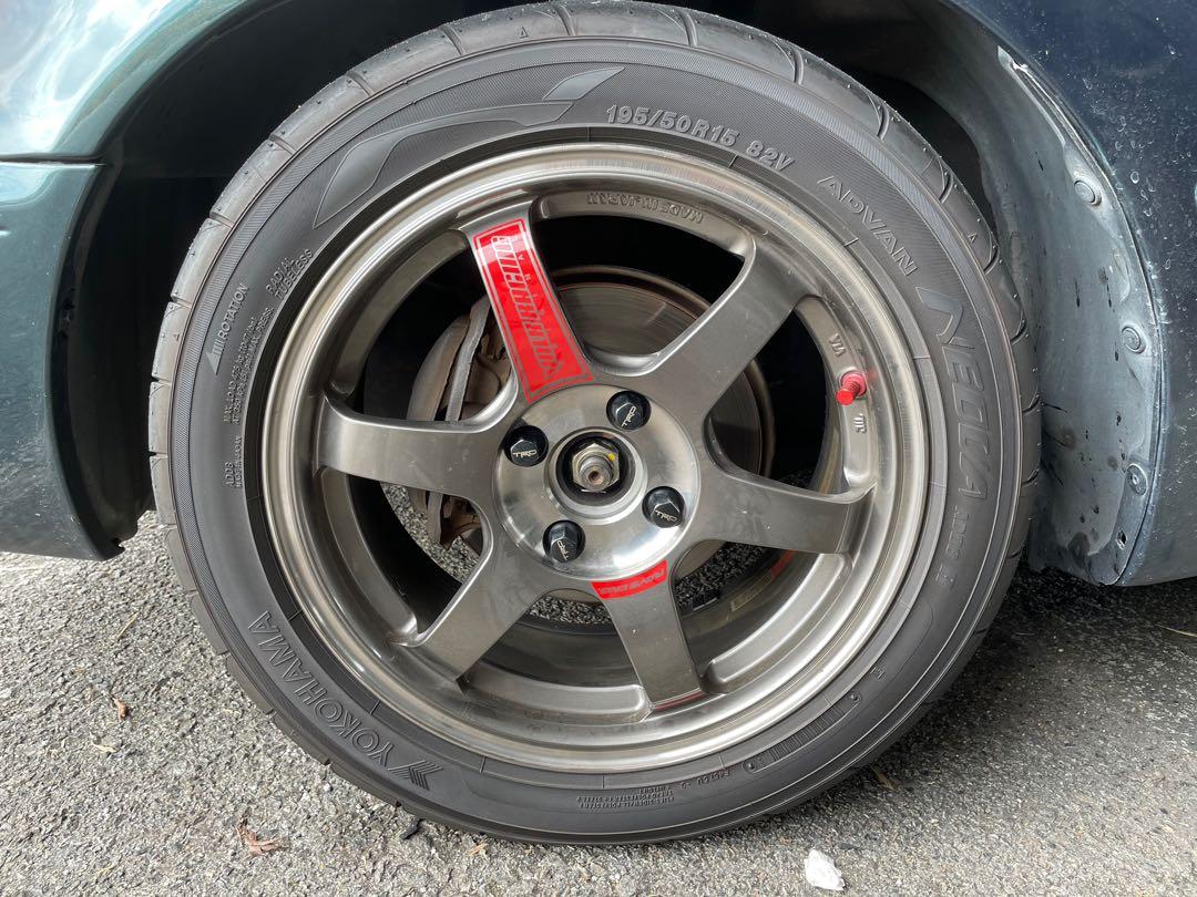 TE37 SONIC SL 15” 4x100 (Authentic), Car Accessories, Tyres  Rims on  Carousell