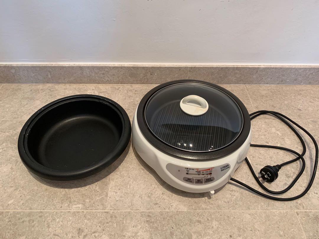 Tiger electric Grill pan with BBQ plate, TV & Home Appliances, Kitchen